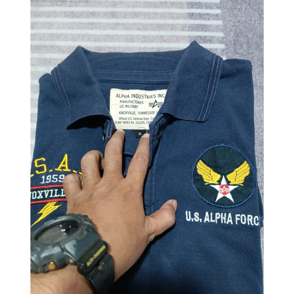 alpha industri not avirex polo