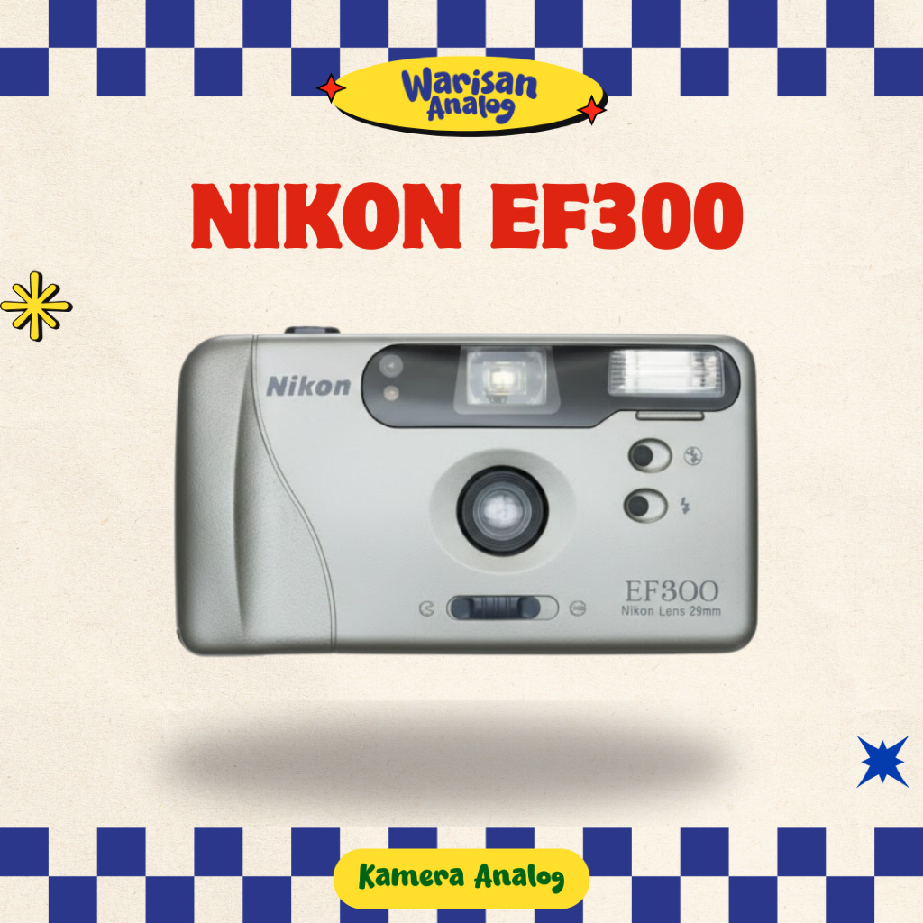 KAMERA ANALOG NIKON EF300 | REUSABLE CAMERA FILM 35MM