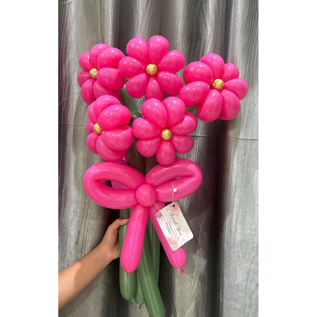 Bunga balon/m Coklat / Bunga Daisy/ Bunga lavender/ bunga balon medan/ Bunga twist / Buket Balon