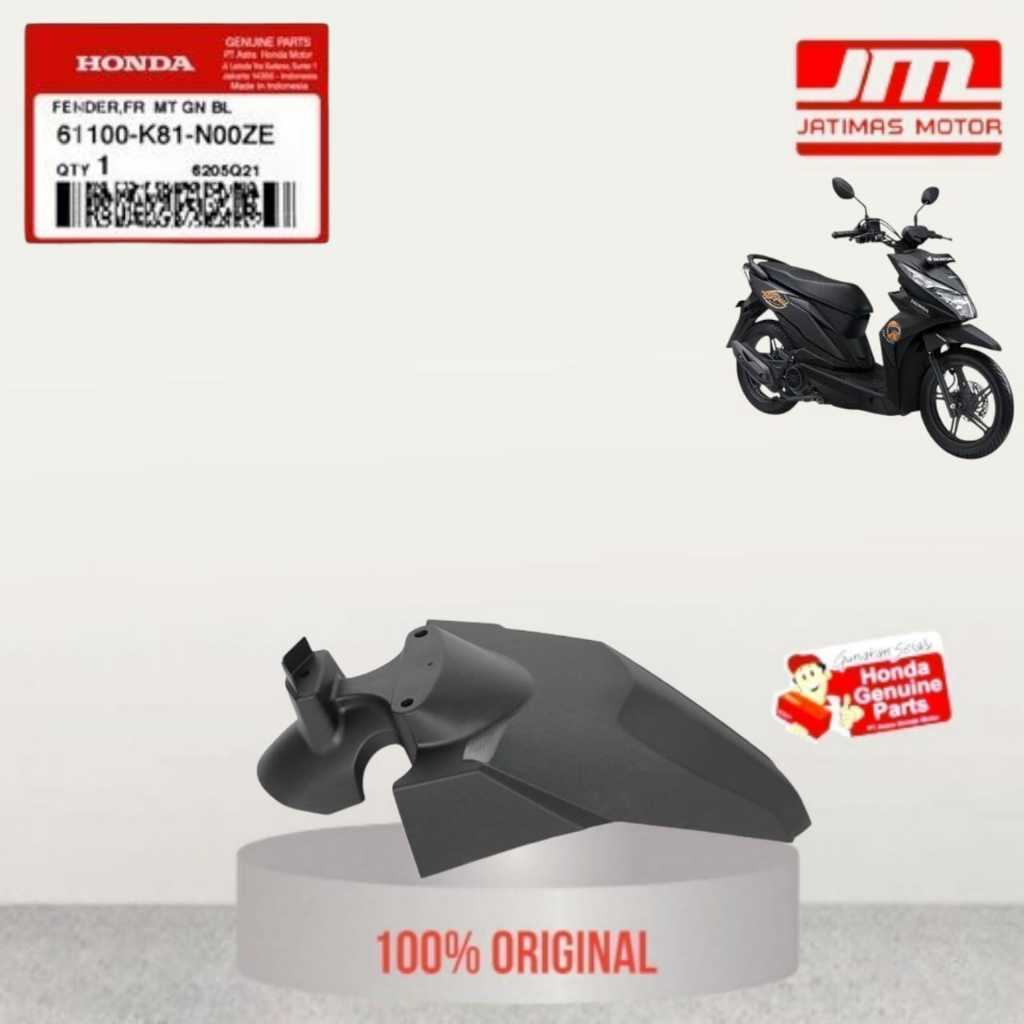 61100-K81-N00ZE Spakbor slebor depan beat eco street K81 2016-2019 hitam doff