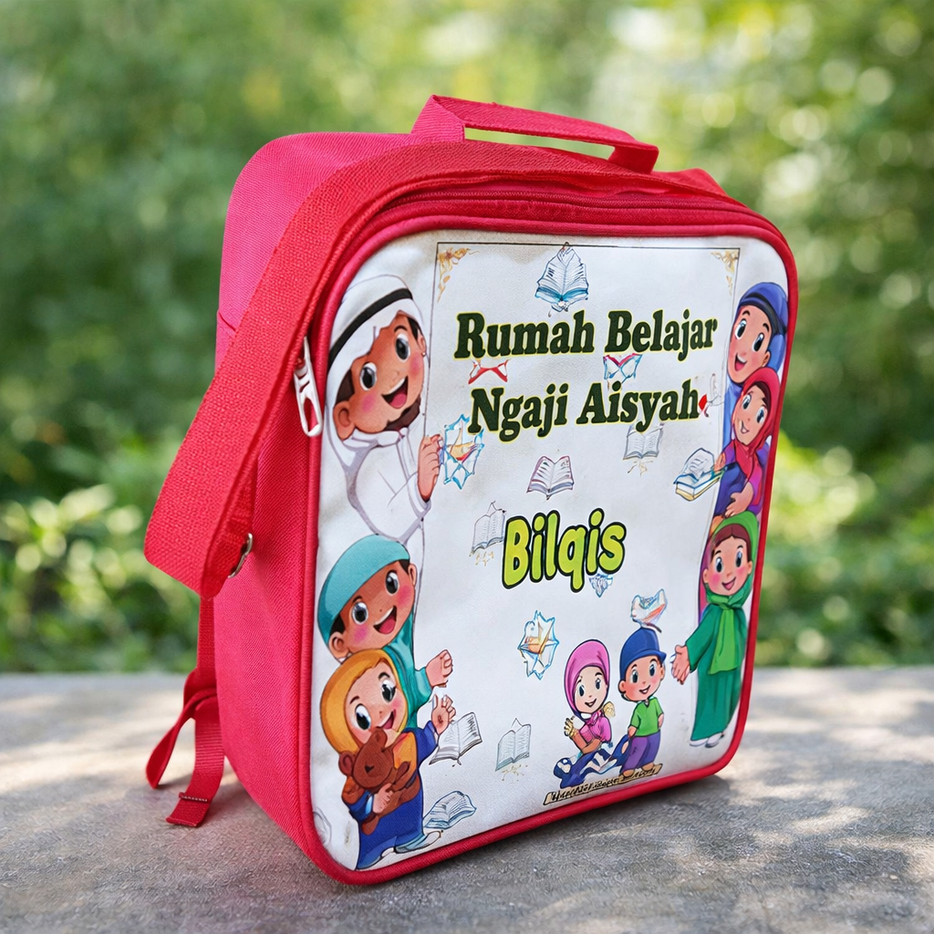 A Little Bundle Tas Selempang Anak Laki Laki Perempuan Tas Ultah Anak Custom Nama Model Baby Shark