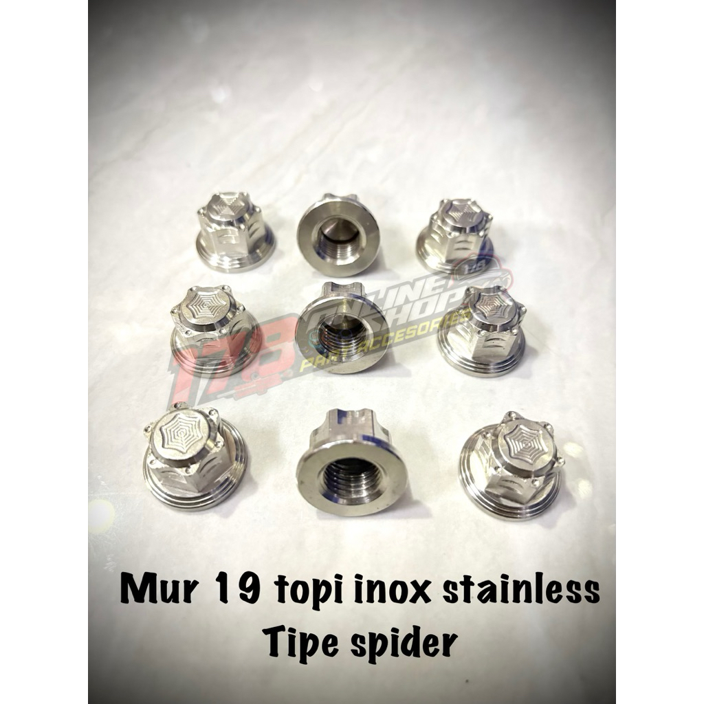 mur 19 topi stainless inox tipe spyder