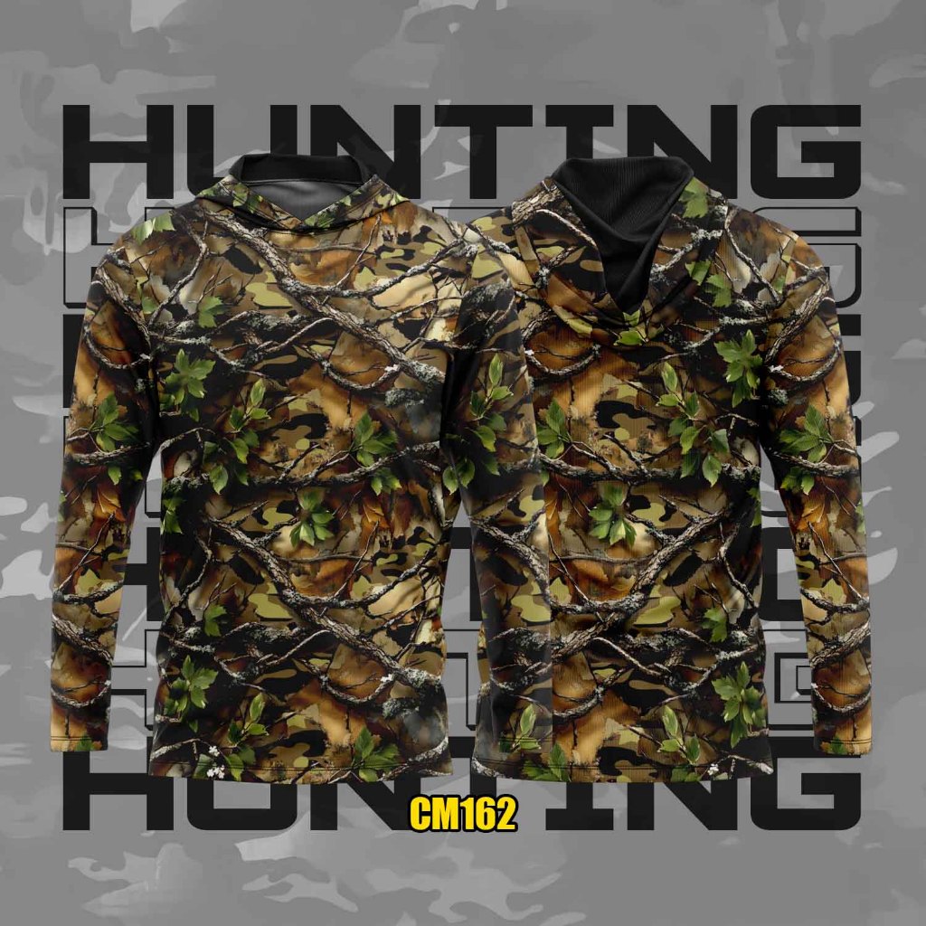 Jersey Camo Hunting Shooting_Baju Berburu Camo Premium Series CM162_Baju Camo Menembak Perbakin_Baju