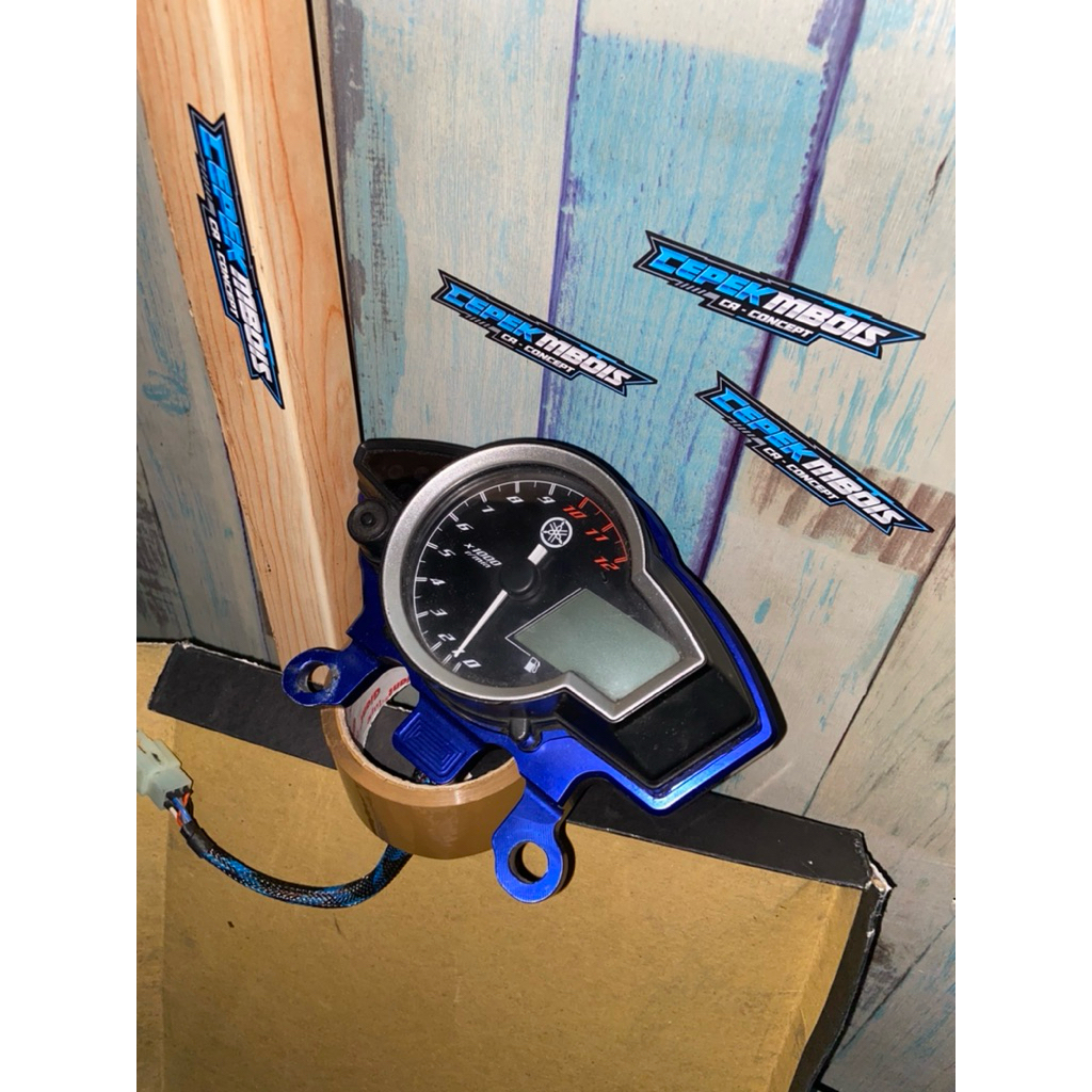 Spedometer original vixion nvl set breket cnc pnp segitiga atas ninja (CB GL MEGAPRO TIGER)