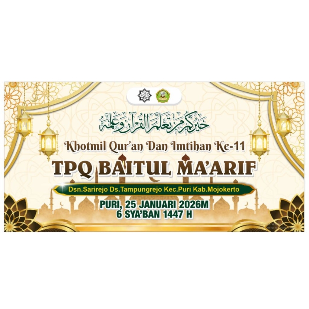 banner wisuda.banner lepas pisah ukuran 3m x 2m sudah termasuk desain