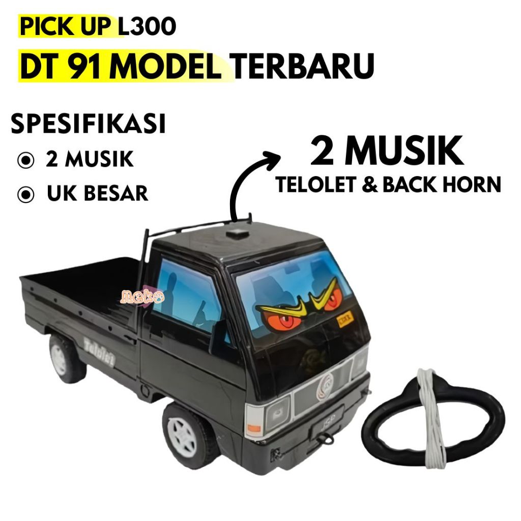 (NEKOFAST) MAINAN MOBIL PICK UP L300 / MAINAN MOBIL L 300 BASURI / TELOLET
