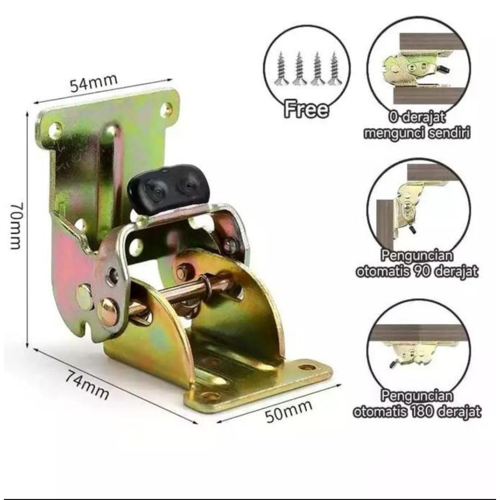 Engsel Siku Meja Furniture Lipat FREE SEKRUP BRACKET MEJA LIPAT Kapasitas 100kg
