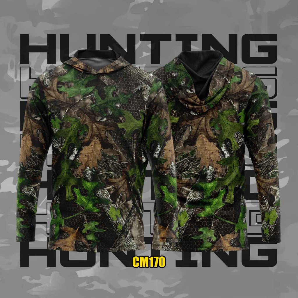 Jersey Camo Hunting Shooting_Baju Berburu Camo Premium Series CM170_Baju Camo Menembak Perbakin_Baju
