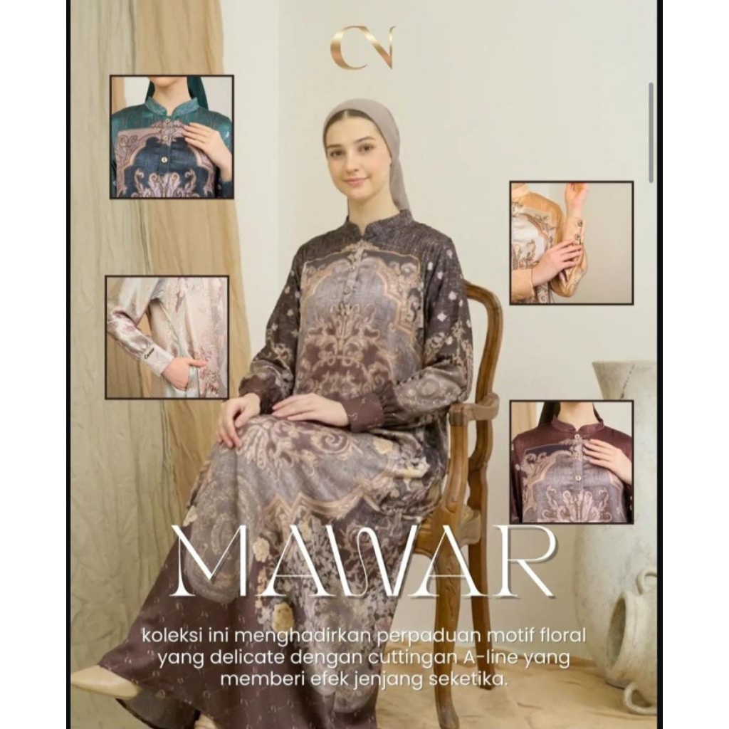 Dress Canio mawar series | Dress wanita | gamis muslim