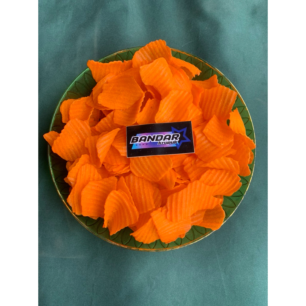 krupuk puyur poco poco pedas manis mentah