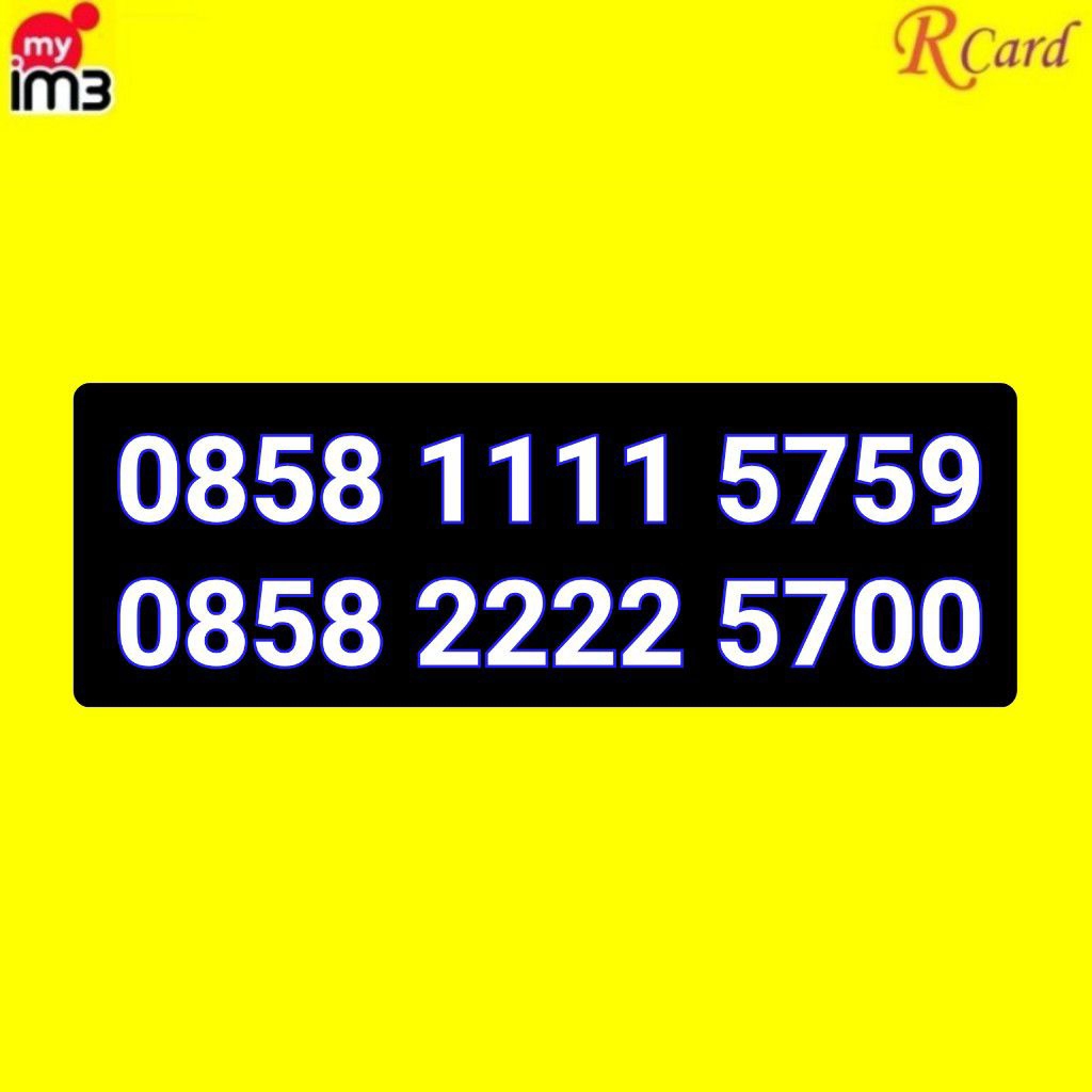 Perdana Nomor Cantik Indosat Im3 Kwartet 1111 5759 2222 5700