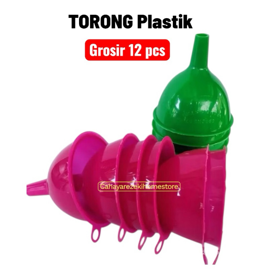 [ 12 pcs ] Corong Plastik - Torong Multifungsi, Aman, Mudah Digunakan