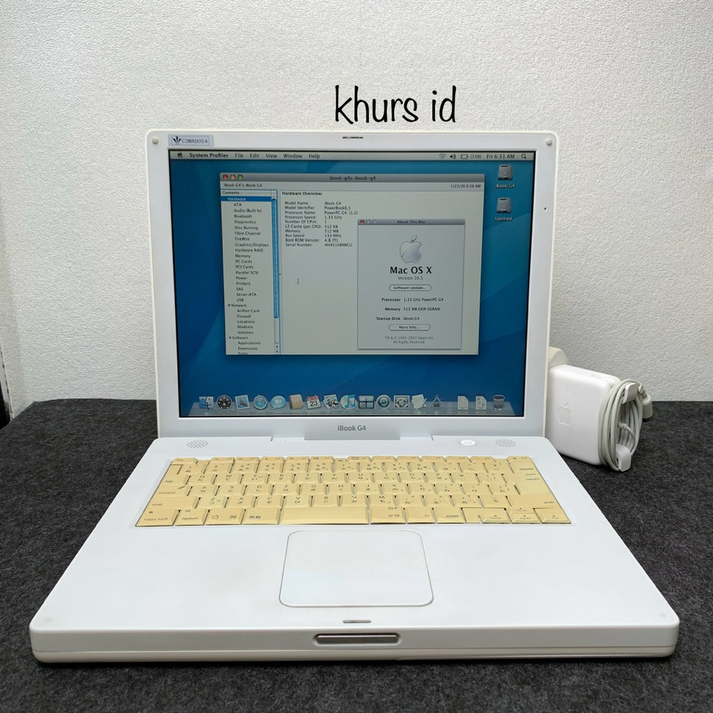 ibook g4 14inch late 2004 - apple rare collection