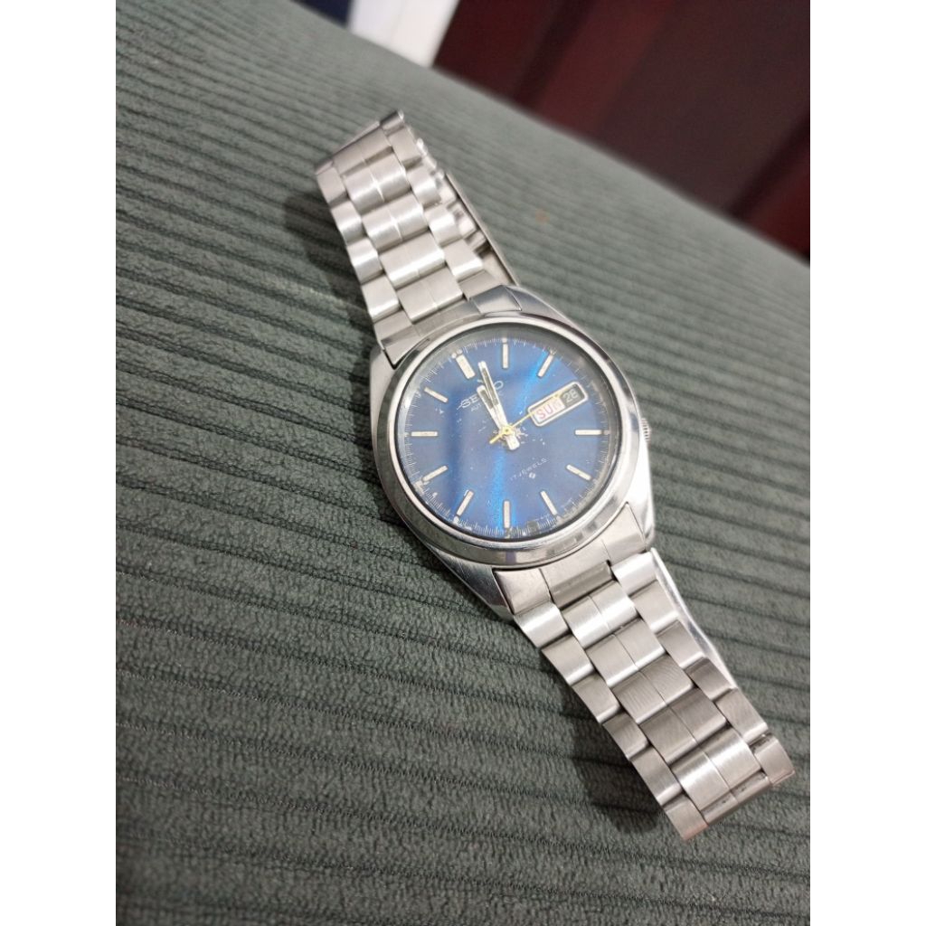 Seiko 6309 blue dial sunbrush