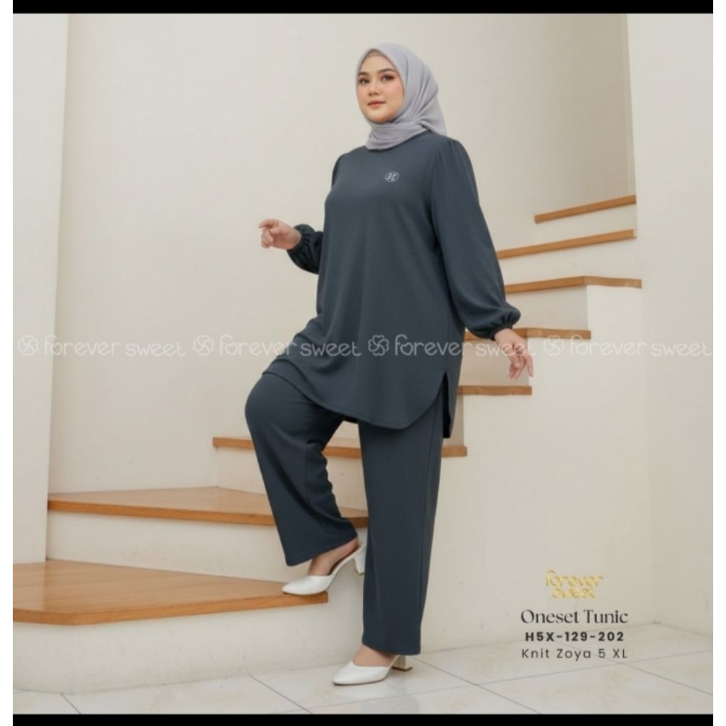 One set Knit Zoya Jumbo wanita 5Xl Forever sweet