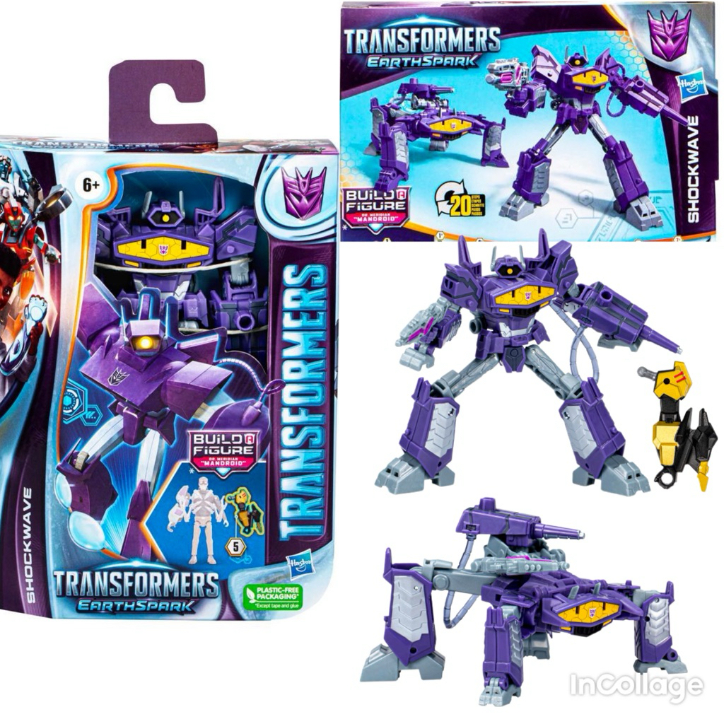 Transformers Earth Spark Shock wave Earthspark Shockwave Megatron aspark Warrior Class Kingdom War C