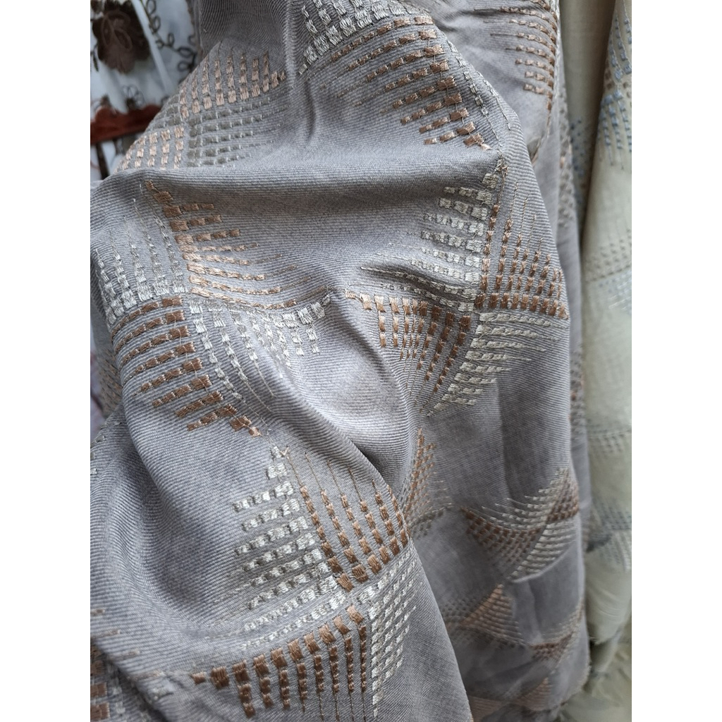 BAHAN KATUN LINEN BORDIR/KAIN LINEN/KAIN BORDIR