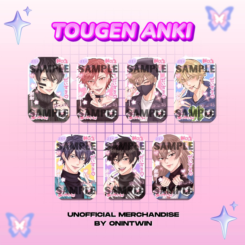Unofficial Merchandise Photocard Tougen Anki / Photocard Masumi/ Photocard Mikado /Gantungan Kunci T