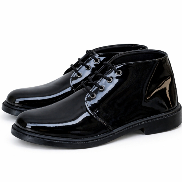 39-44 - Sepatu PDH Paskibra Hitam Doff & Glossy – Sepatu Formal Upacara Pria/Wanita sepatu kerja din