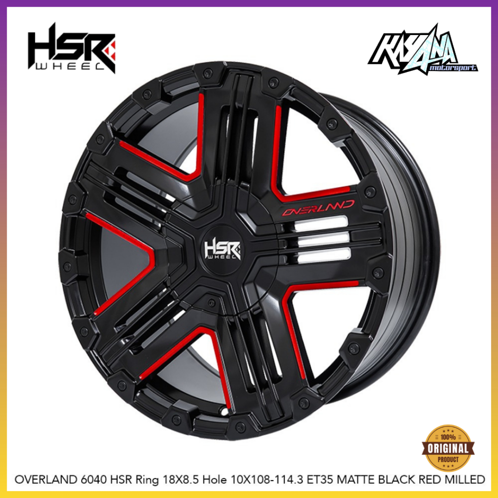 PELEK RACING HSR OVERLAND R18 VELG RING 18 PCD 4X108/4X114,3 LEBAR 85 ET35 MB/RM