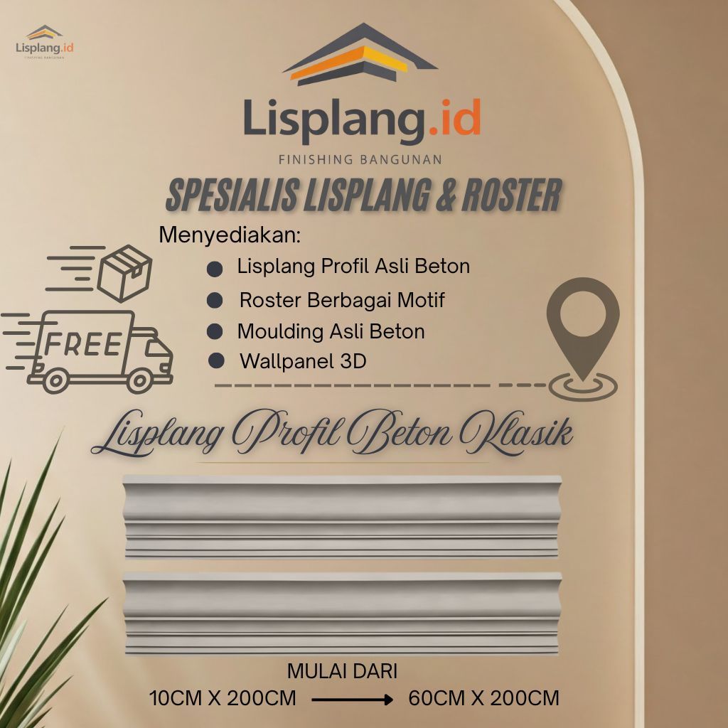 Lisplang Profil Minimalis | Lisplang Beton Minimalis | Lisplang profil Klasik