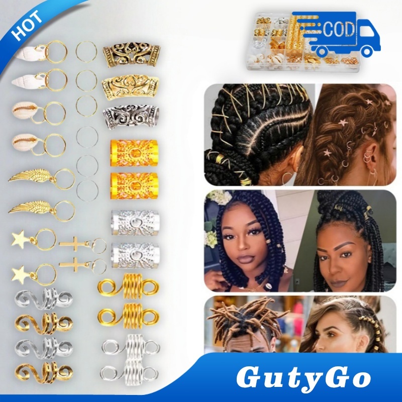 254pcs Jepit Rambut Untuk Aksesoris Rambut Gimbal / Cincin Rambut Dreadlock / Ring Aksesoris Rambut 