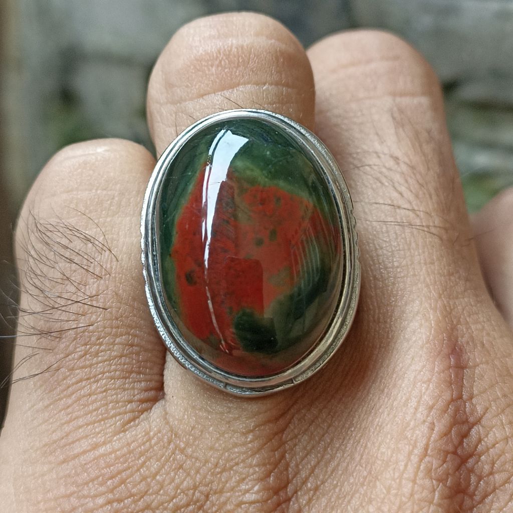 cincin batu hijau oren joren garut bukan bacan kolektor item