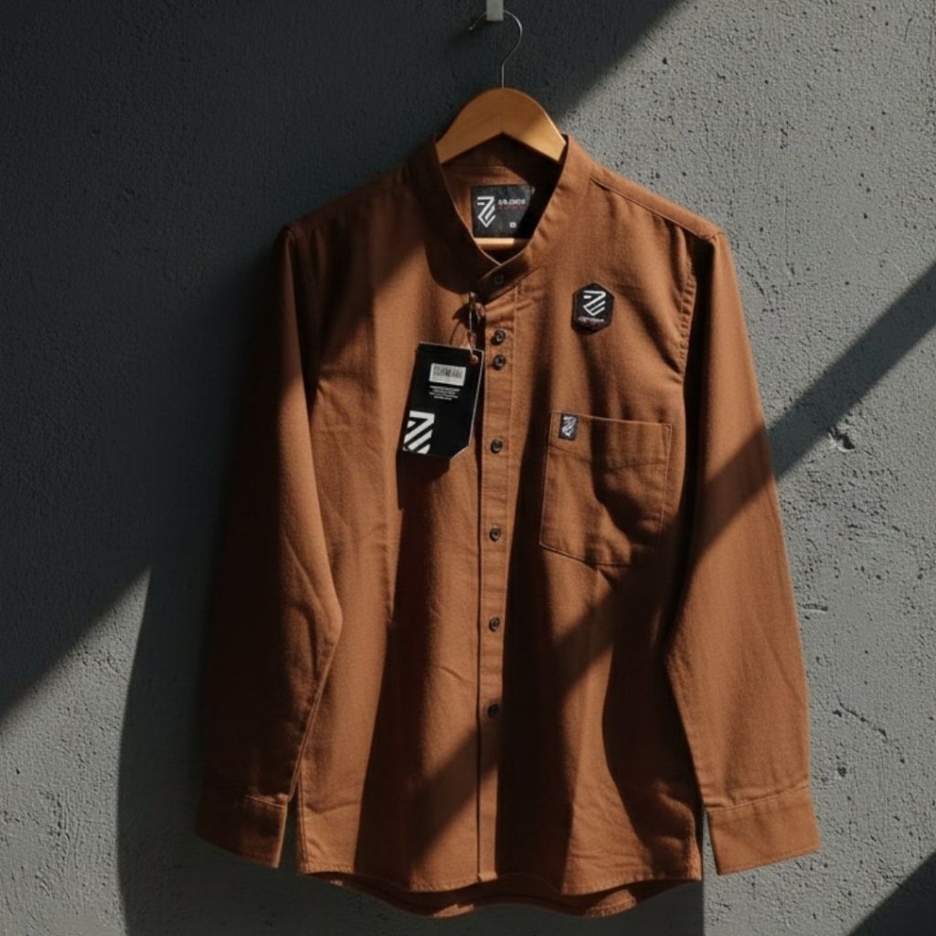 KEMEJA ZID DENIM BAHAN PREMIUM