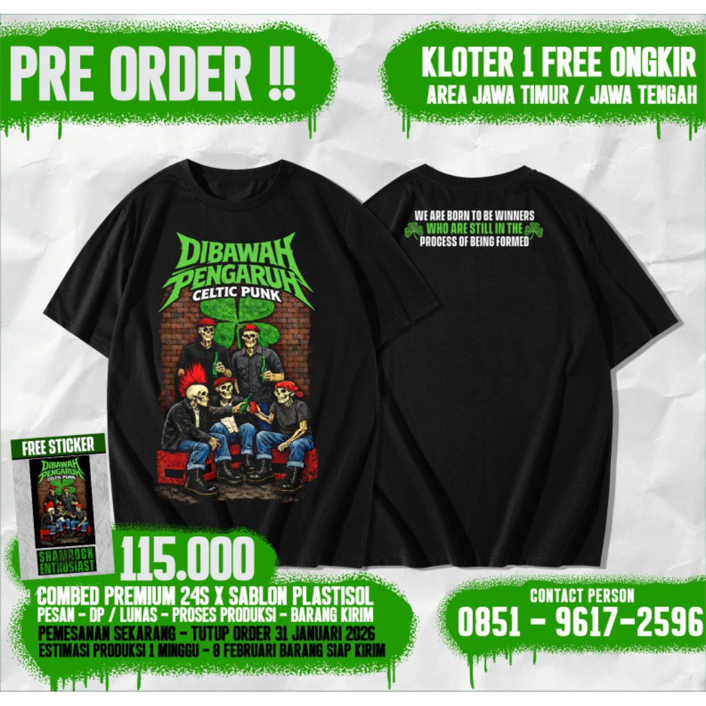 PRE ORDER DIBAWAH PENGARUH CELTIC PUNK