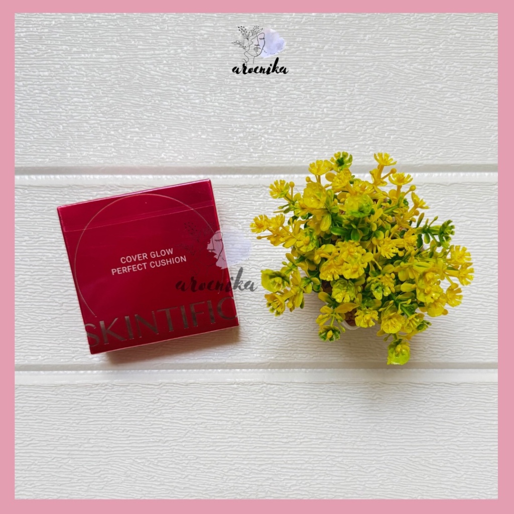 [AROENIKA] SKINTIFIC Cover Glow Perfect Cushion Semua Jenis Kulit Cushion Pink COD