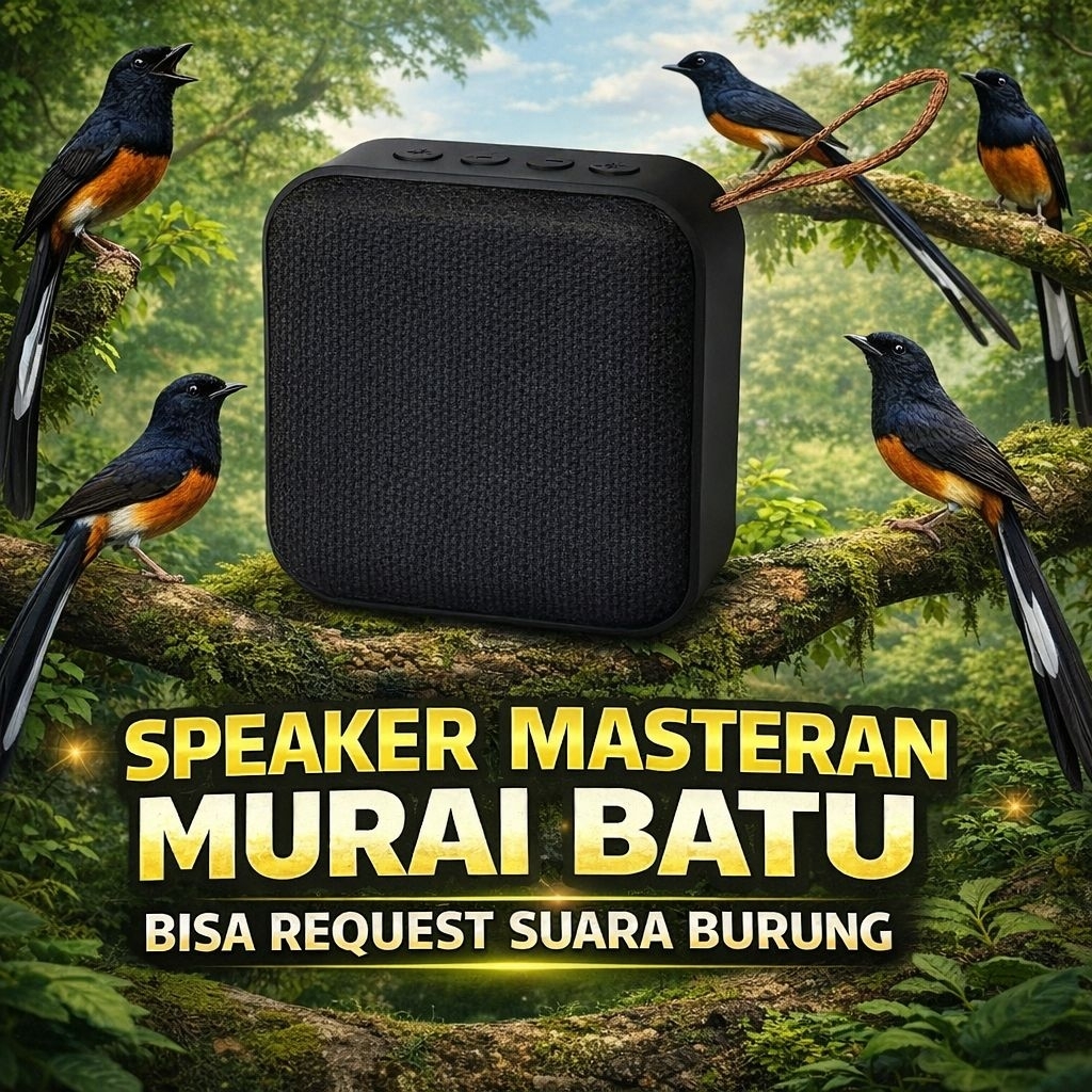 SPEAKER MP3 MASTERAN BURUNG MURAI BATU JAMINAN GACOR JUARA PIALA RAJA
