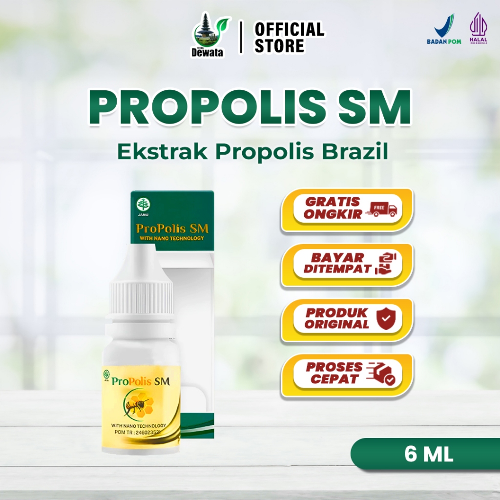 PROPOLIS SM, 100% PROPOLIS ASLI, EKSTRAK PROPOLIS BRAZILIAN With Nano Technology