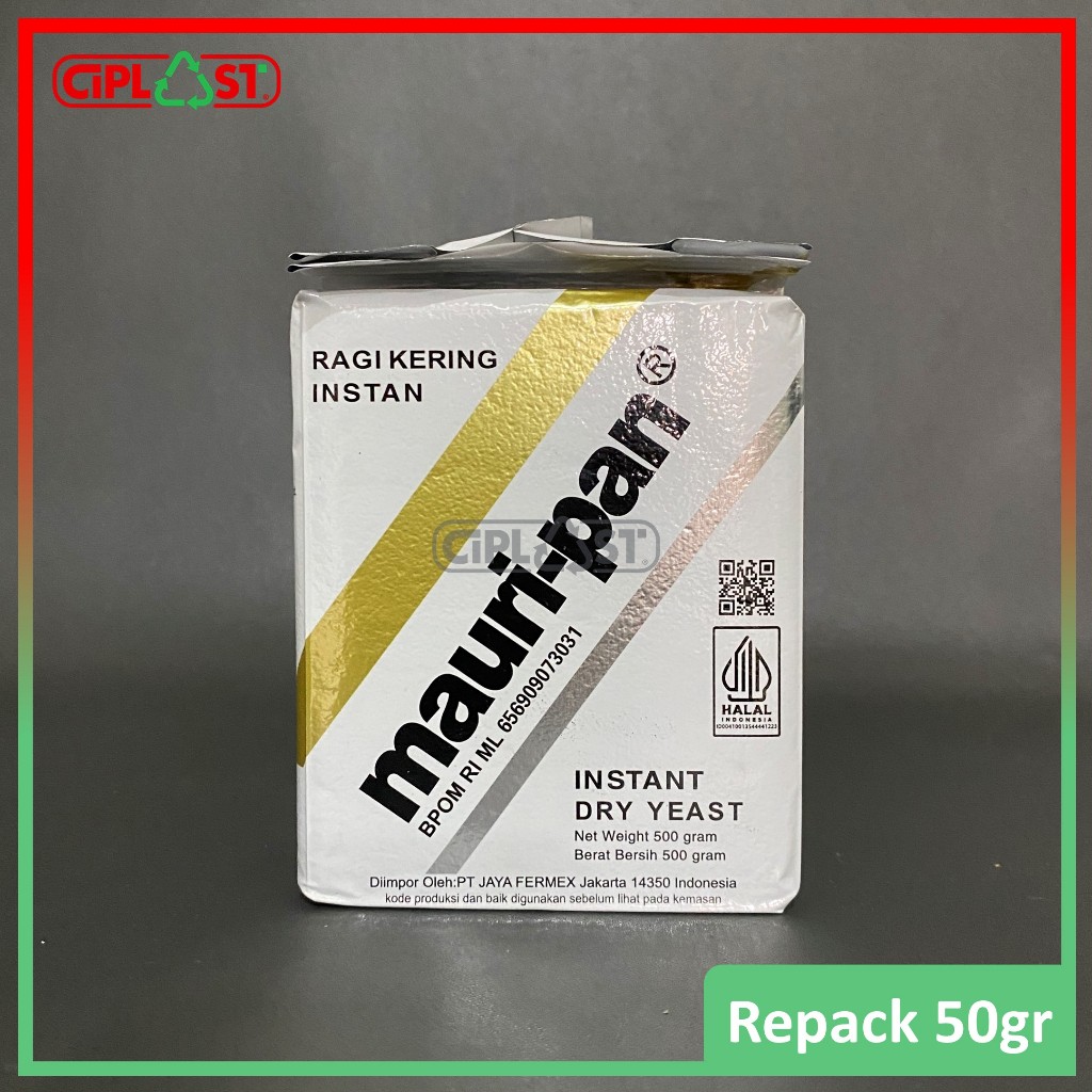 Mauripan ragi kering instant kue roti REPACK 50gr