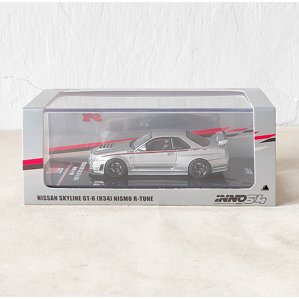 INNO64 NISSAN SKYLINE GT-R R34 NISMO R-TUNE SILVER