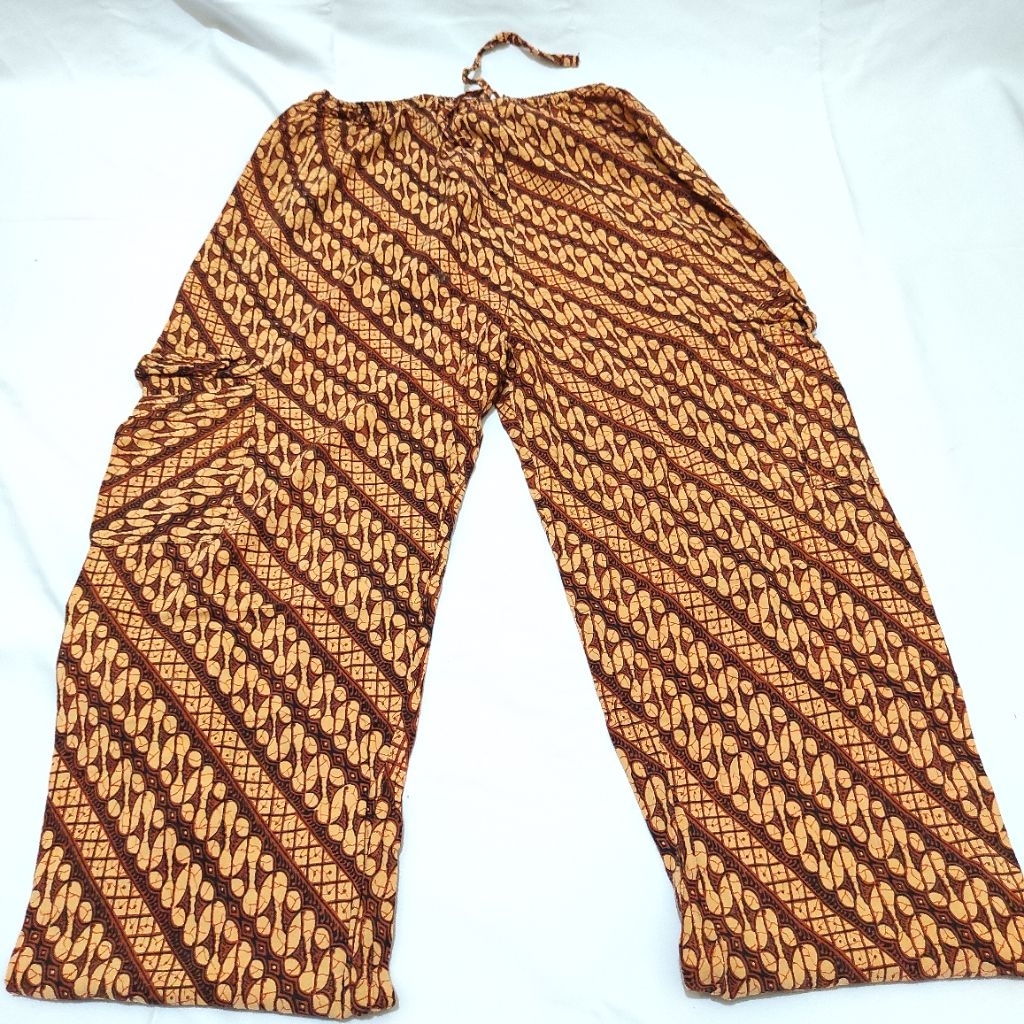 [TOKO ROMBENGAN] CELANA PANJANG KAIN MOTIF BATIK PINGGANG KARET