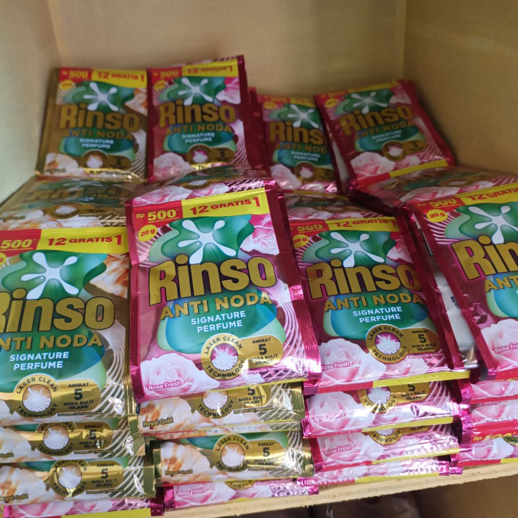 rinso cair 1 dus kemasan 500 an