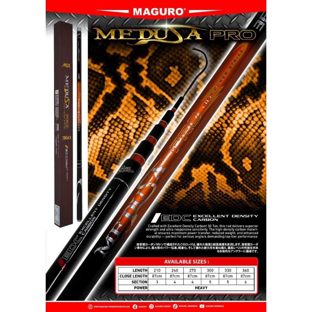 POLE / TEGEK MAGURO MEDUSA PRO 210CM