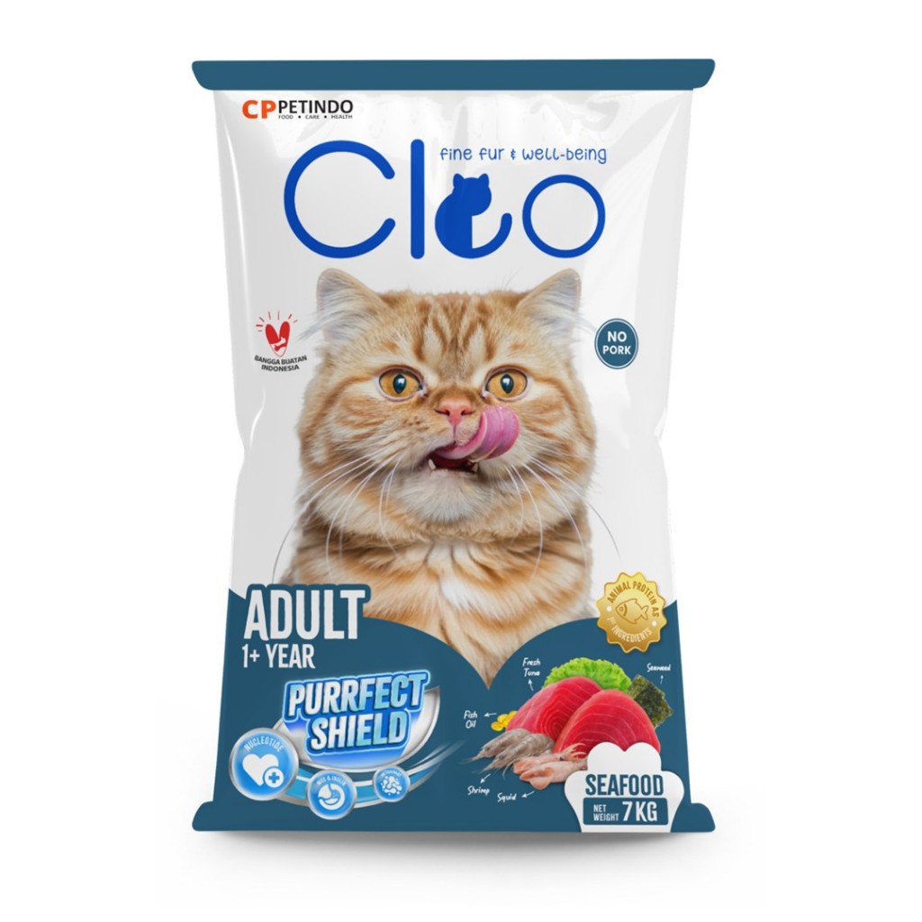 Cleo cat food seafood repack 500gr