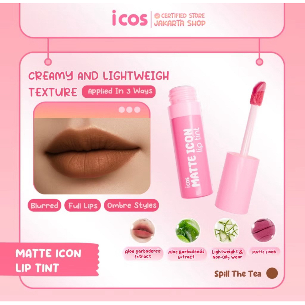 matte icon liptint  spill the tea