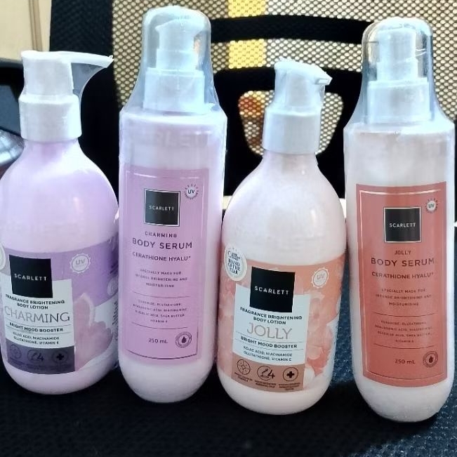Paket Bundling Body Lotion & Body serum Whitening Scarlett