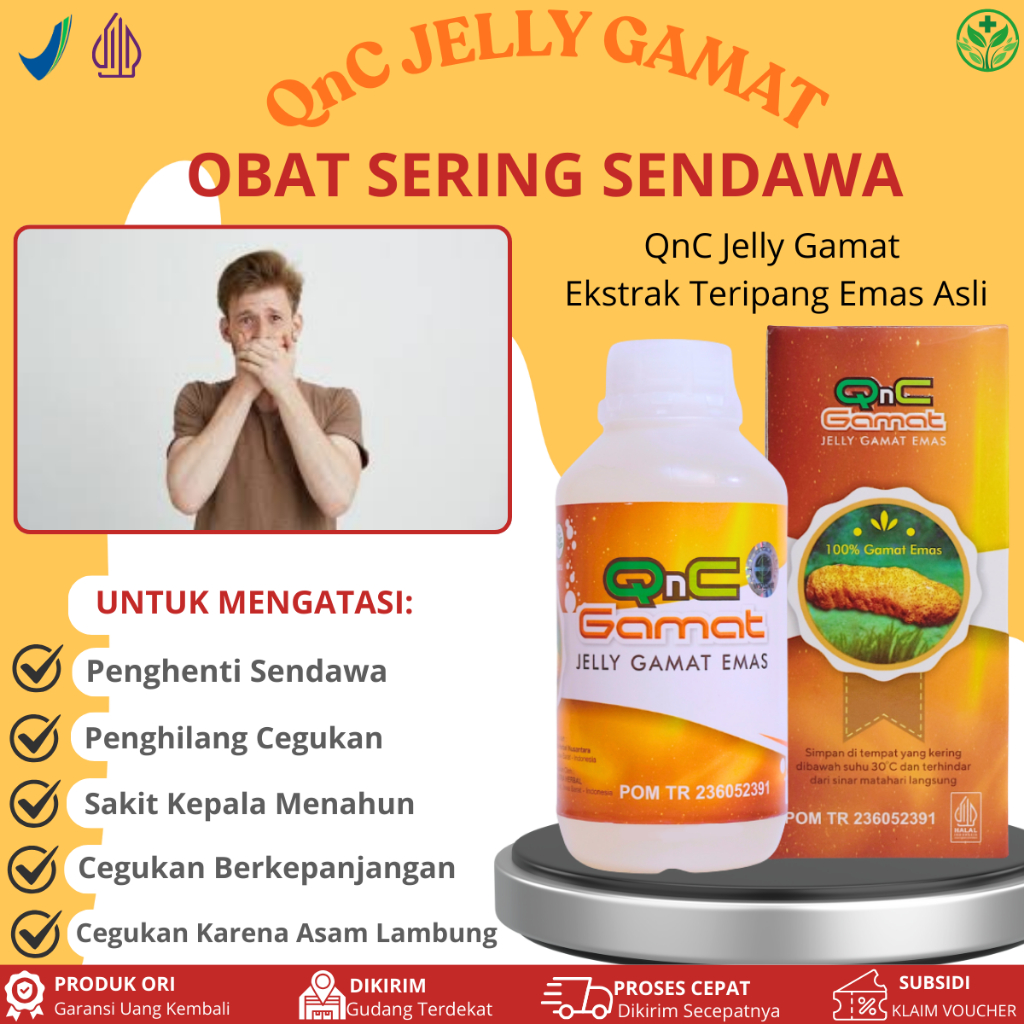 Qnc Jelly Gamat Untuk Sering Sendawa, Cegukan Terus Menerus, Menghilangkan Sendawa, Cegukan Karena A