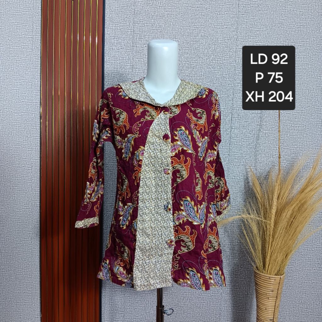 Preloved Batik Wanita Atasan Tradisional