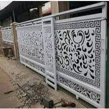 Pagar rumah Besi Laser Custom Elegan Tahan Karat