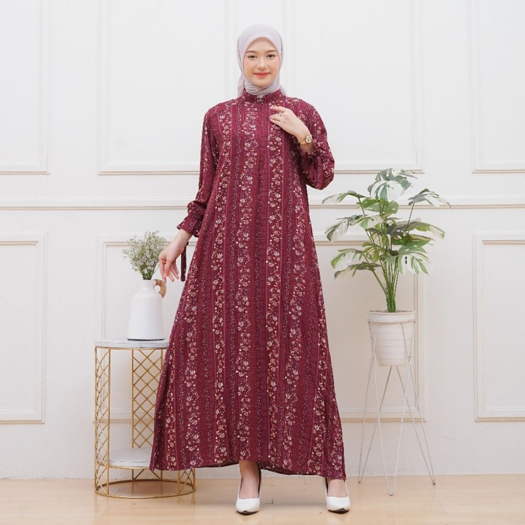 Ellena Dress Gamis Wanita Ellegan Terbaru