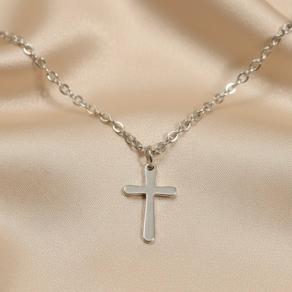 [Elora Cross Necklace] • kalung salib ANTI KARAT • Kalung salib stainless steel • kalung salib monel