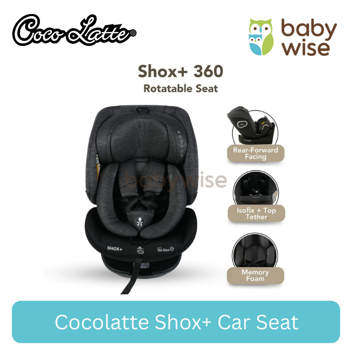 Cocolatte Shox + Car Seat - Dudukan Mobil Bayi