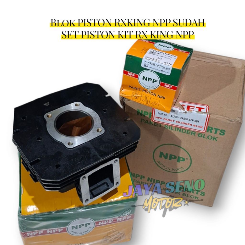 CYLINDER BLOK PISTON SEHER RX KING NPP + PISTON KIT STD RX KING NPP