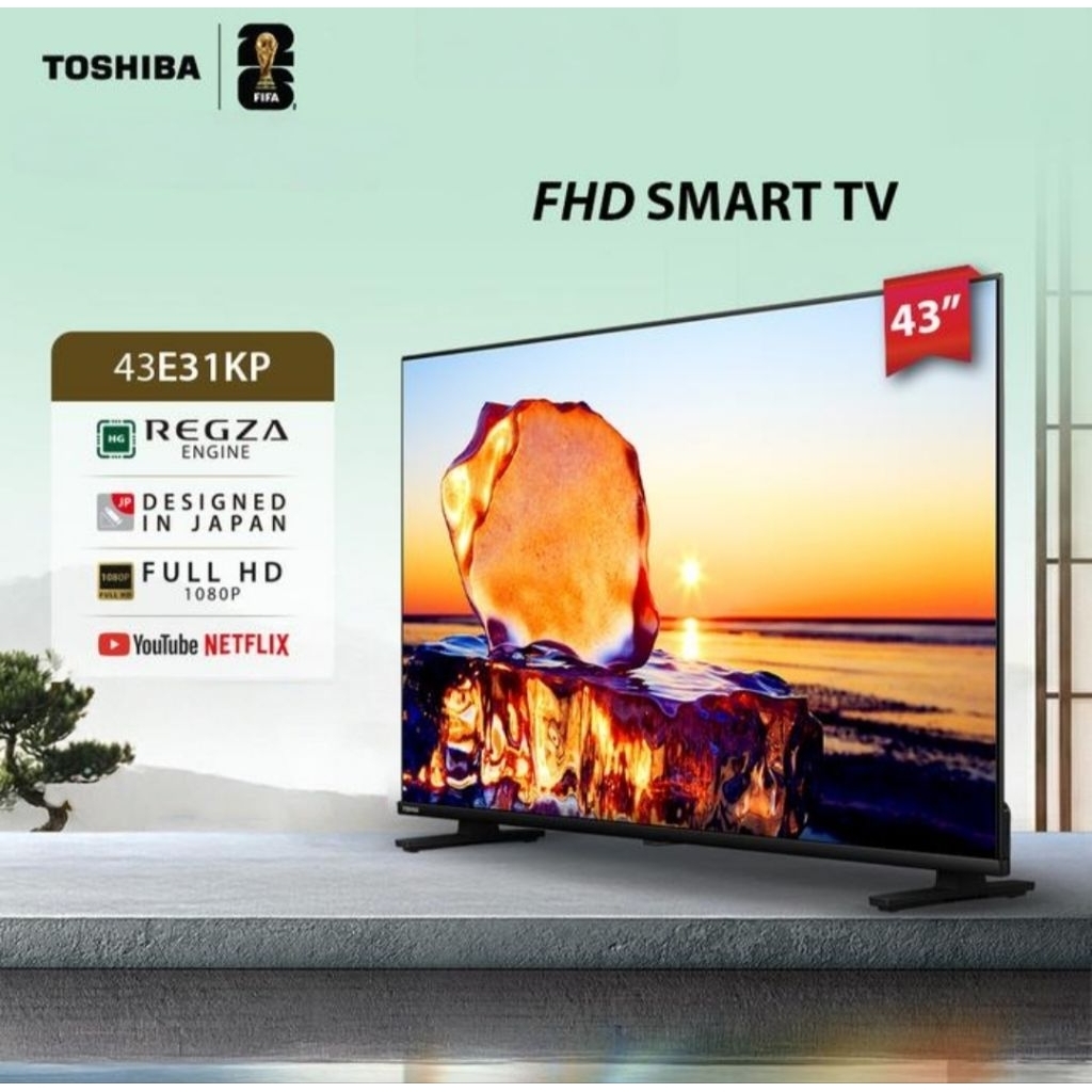 Toshiba Smart TV FHD 43E31KP Layar Jernih