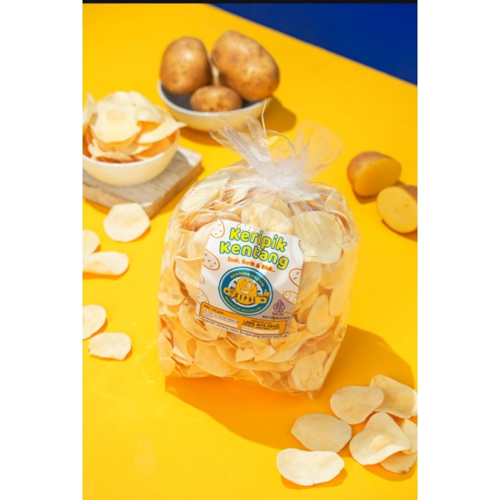 Keripik Kentang Kepoe 250gram Keripik Kentang Putih Bandung