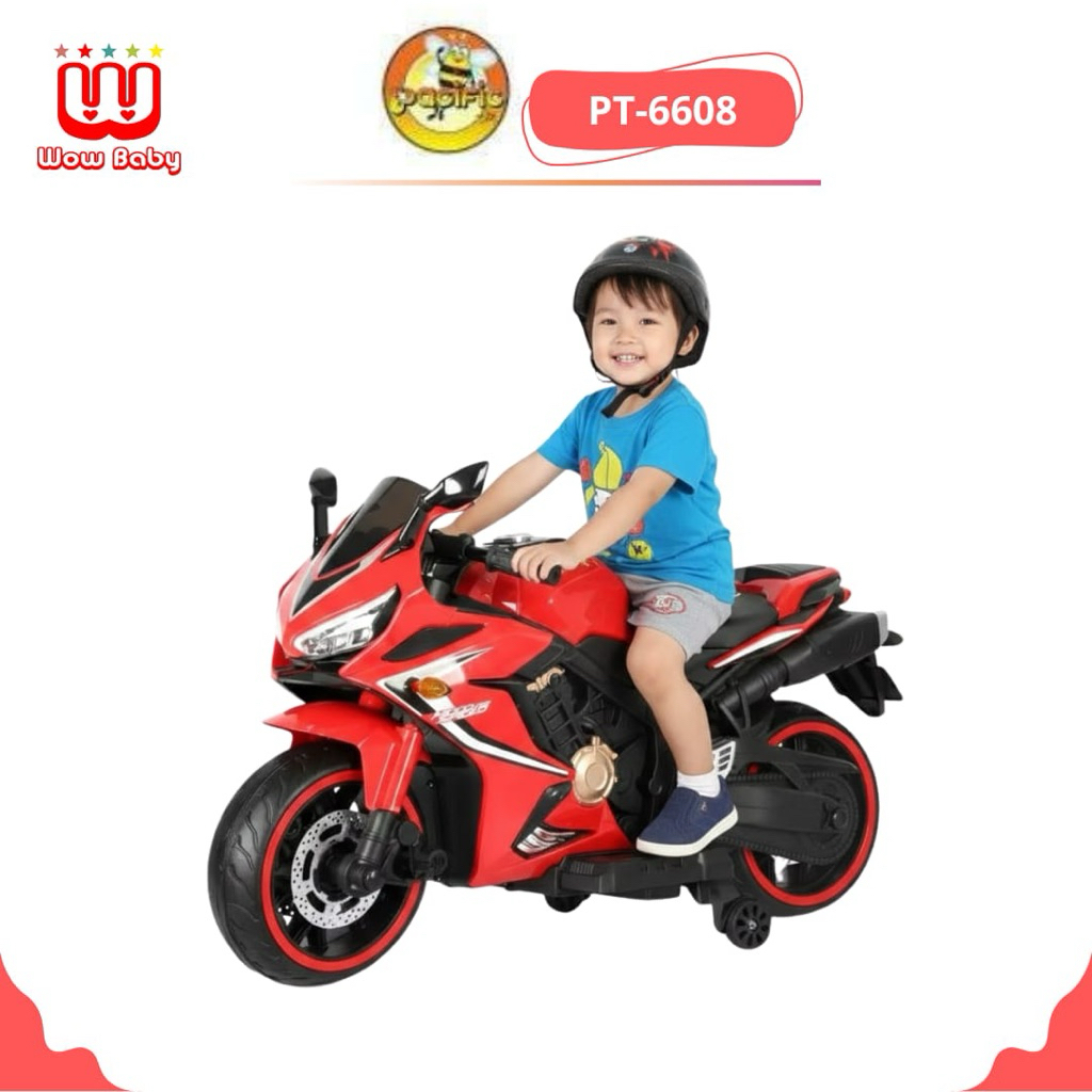 PACIFIC JR RC MOTORCYCLE PT-6608 Motor Remot Mainan Anak